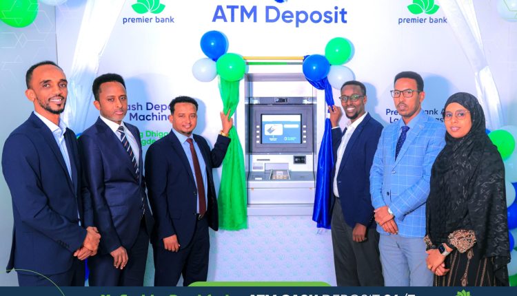 Premier Bank oo si rasmi ah ugu dhawaaqay adeegga cusub ee ATM lacag dhigasho