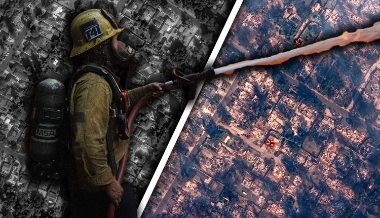 Satellite Images Reveal Extent of Fire Damage Near Los Angeles