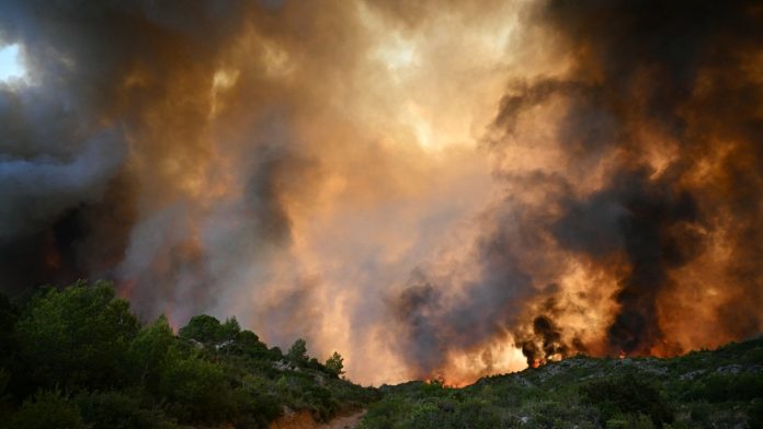 Massive French wildfire contained but 'not under control'