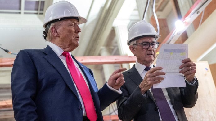 Trump renews attack on Fed chair after rates held again