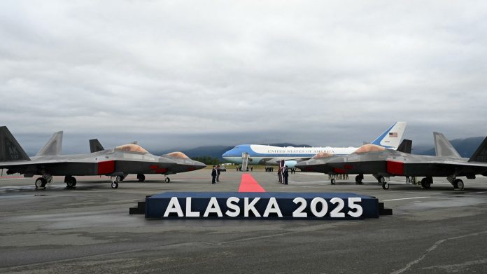 Trump's plane lands in Alaska ahead of historic summit