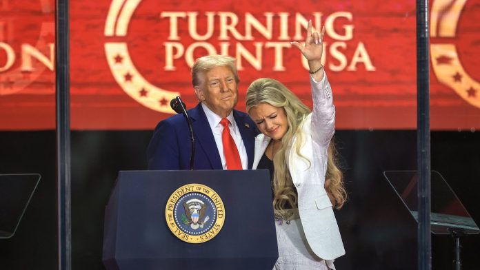 Trump praises activist Charlie Kirk at memorial event