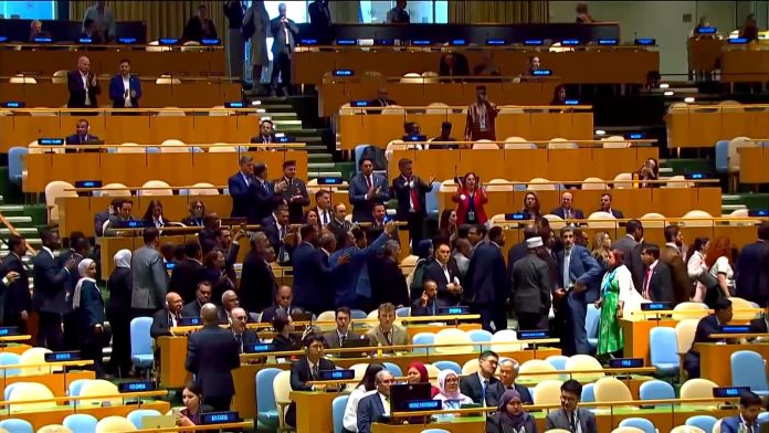 Watch: Officials walk out as Netanyahu addresses UN
