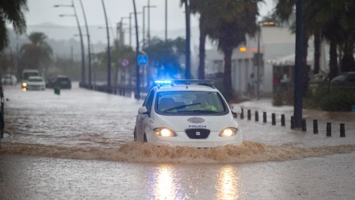 Schools closed on Ibiza as torrential rain causes floods