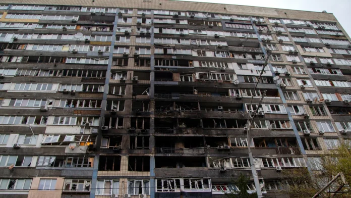 Parts of Kyiv plunged into darkness after Russian attack