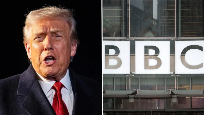 Trump says he has an 'obligation' to sue BBC