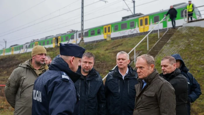 Tusk alleges Ukrainian collaborators working for Russia behind rail sabotage Tusk: Ukrainians working for Russia behind rail sabotage