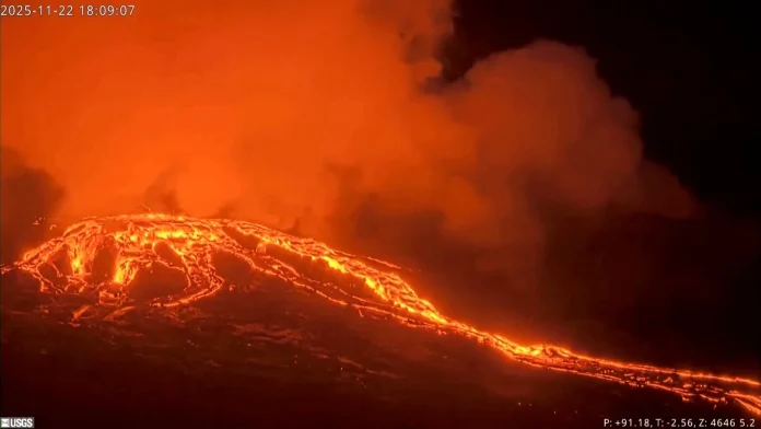 Watch: Hawaii's Kilauea volcano spews lava in eruption