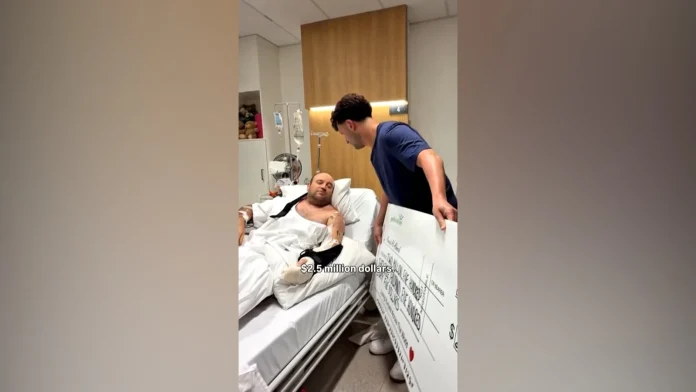 'Bondi Hero' handed €1.4m collected from fundraising