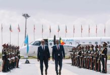 Madaxweyne Xasan oo lagu soo dhaweeyay magaalada Addis-ababa