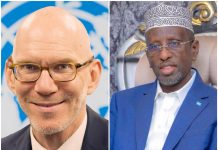 Sharif Sheekh Axmed oo muranka doorashooyinka kala hadlay James Swan