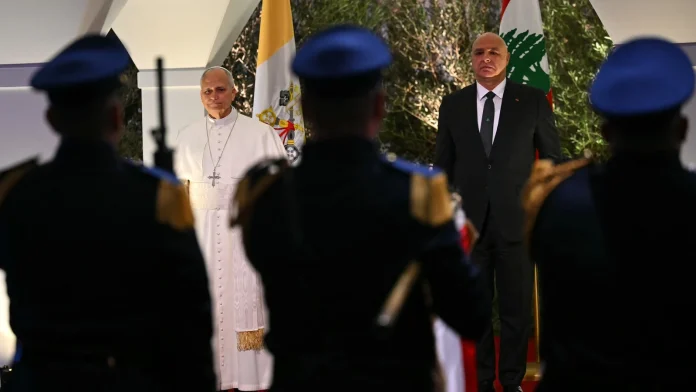 Pope takes message of peace to Lebanon