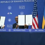 Trump oo Shir-guddoomiyay Heshiiskii Taariikhiga ahaa ee Nabadda ee u dhexeeyay DRC iyo Rwanda Trump hosts signing of peace deal between Congo, Rwanda