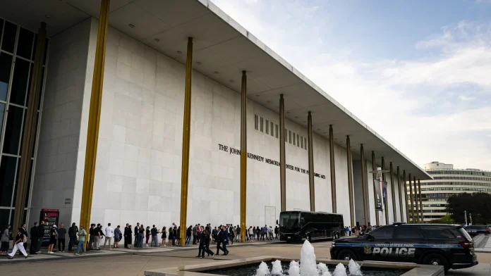 Trump adding name to Kennedy Center in Washington DC