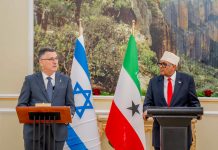 Dowladda Soomaaliya oo si carro leh uga hadashay booqashada Wasiirka Arrimaha Dibada Israel ee Somaliland