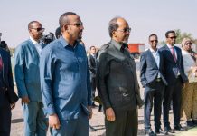 Madaxweyne Xasan iyo madax kale oo ka dagay magaalada Jigjiga