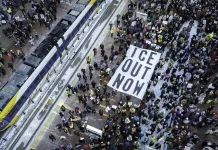 Thousands Rally Across U.S. Against Immigration Raids and Enforcement Actions Thousands protest against immigration operations in US