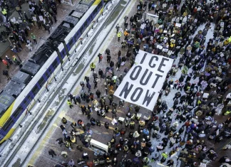 Thousands Rally Across U.S. Against Immigration Raids and Enforcement Actions Thousands protest against immigration operations in US