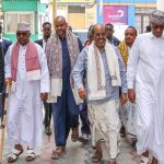 Xasan Sheekh oo Salaada Jimcaha ku tukaday Masjid ku yaal Suuqa Bakaaraha