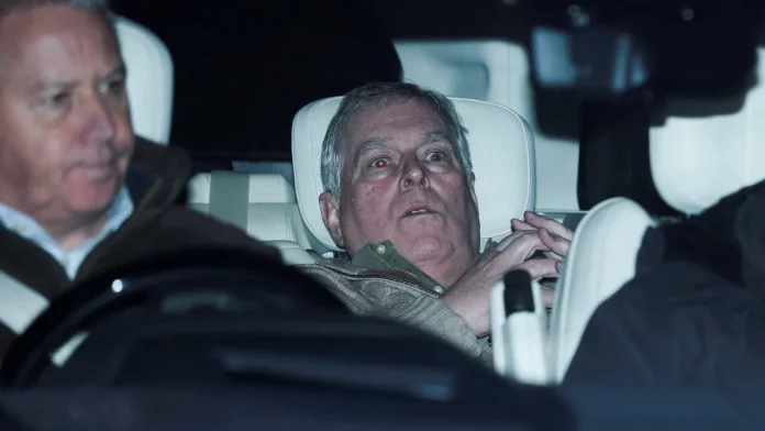 Authorities continue searches following Andrew's release from custody Searches continue after Andrew's release from custody