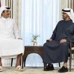 Amiirka Qatar oo ka dagay Imaaraatka Carabta, kulamana la leh madaxda dalkaasi