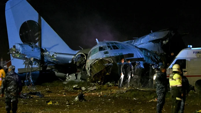 At least 15 killed as military plane crashes in Bolivia