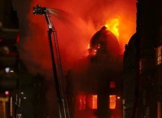 Fire Triggers Partial Collapse at Glasgow Train Station Fire causes partial collapse at Glasgow railway station