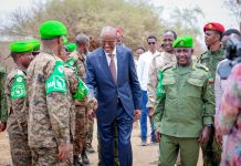 Madaxweyne Lafta-gareen oo lasoo baxay ciidan cusub oo Itoobiya u tababartay