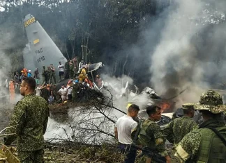 Military plane crashes in Colombia, 77 people hospitalized 77 hospitalised after military plane crashes in Colombia