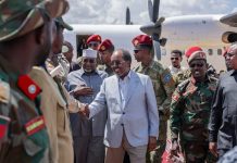 Madaxweyne Xasan Sheekh oo si weyn loogu soo dhaweeyay Baydhabo