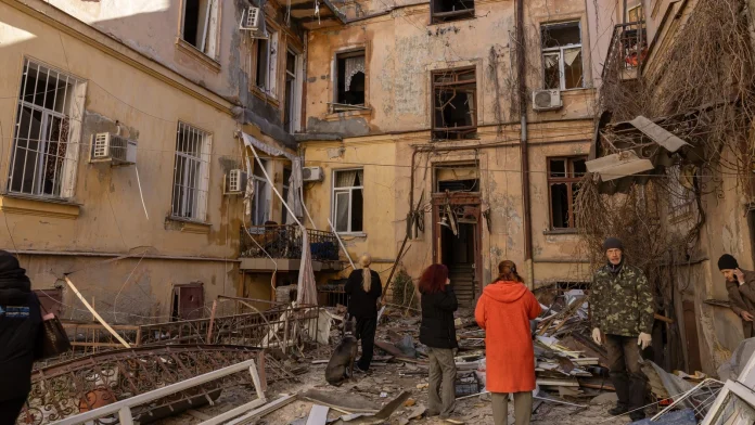 Odesa drone strike injures 14, including children