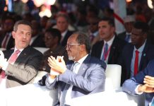 Madaxweyne Xasan oo ka qayb galay soo dhoweynta markabka Çağrı Bey ee billaabaya qodista shidaalka Soomaaliya