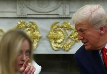 Haweeneyda ra’iisul wasaaraha ka ah Talyaaniga oo bahdishay madaxweyne Trump