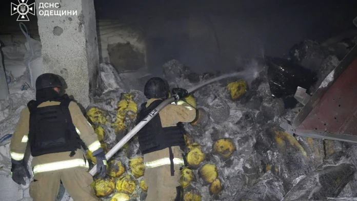 Russian drones strike Ukraine's Odesa port