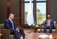 Madaxweyne Xasan oo la kulmay Wasiirka Tamarta iyo Kheyraadka Turkiga