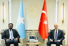 Wasiirka Howlaha Guud ee Soomaaliya oo la kulmay Wasiirka Gaadiidka iyo Dhismaha Turkiga