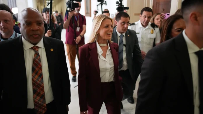 Bondi refuses to answer Trump questions in Epstein probe