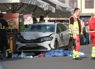 Two killed after car rams into crowd in Leipzig, Germany Two dead as car ploughs into crowd in Germany's Leipzig