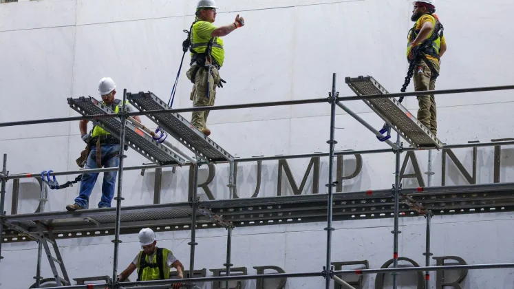 Trump's name removed from Kennedy Center