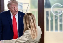 Trump intensifies clash with Meloni over disputed G7 photo accusation Trump escalates spat with Meloni over G7 photo claim