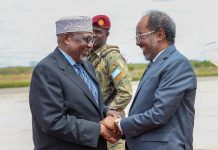 Xasan Sheekh oo ka qeybgalaya Caleemasaarka Aadan Madoobe