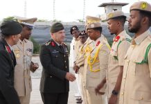 Taliyaha Ciidanka dhulka Turkiga oo soo gaaray Muqdisho