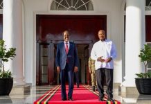 Madaxweyne Xasan Sheekh oo la kulmay dhiggiisa dalka Uganda Museveni