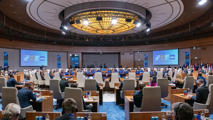 NATO leaders renew pledge to uphold collective mutual defense commitments NATO leaders reaffirm commitment to mutual defence vow
