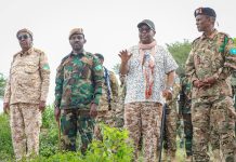 Wasiirka Gaashaandhigga iyo Taliyaha Ciidamada oo kormeer ku tegey ciidamo ku sugan Sh.Dhexe