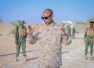 Gen Jimcaale Takar oo dib ugu laabtay magaalada Garowe