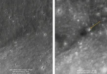 Before-and-after photos released from SpaceX spacecraft’s crash on the Moon Before and after images of SpaceX Moon crash released