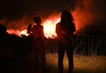 Crete wildfire continues as strong winds hinder firefighting efforts Wildfire rages on Crete as winds hamper firefighting