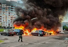 Russian Drone Barrage Strikes Kyiv for Second Straight Day Russian drone barrage hits Kyiv for second day