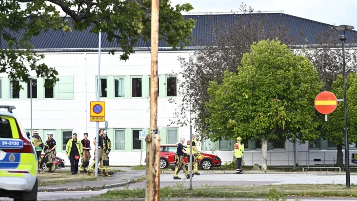 Two teenagers hurt in sword attack at a school in Two teens injured in sword attack at Swedish school